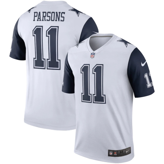 mens nike micah parsons white dallas cowboys alternate legend jersey